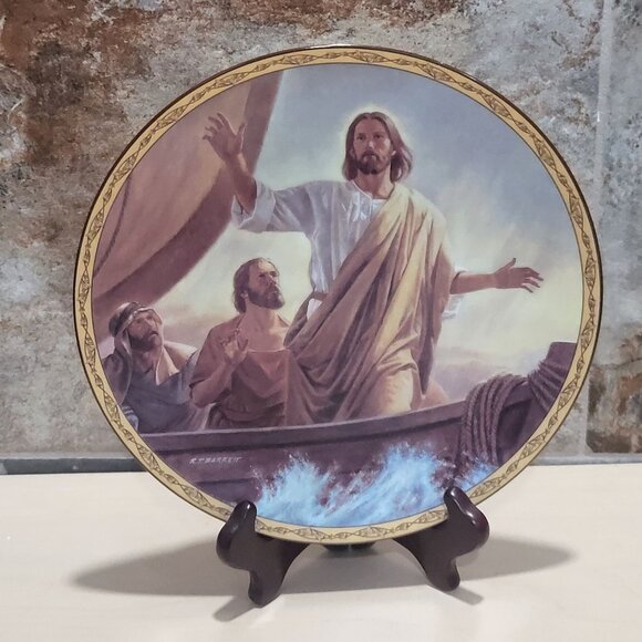 Jesus Calms The Waters Plate Robert T Barrett  Life of Christ Bradford Exchange - Picture 10 of 12